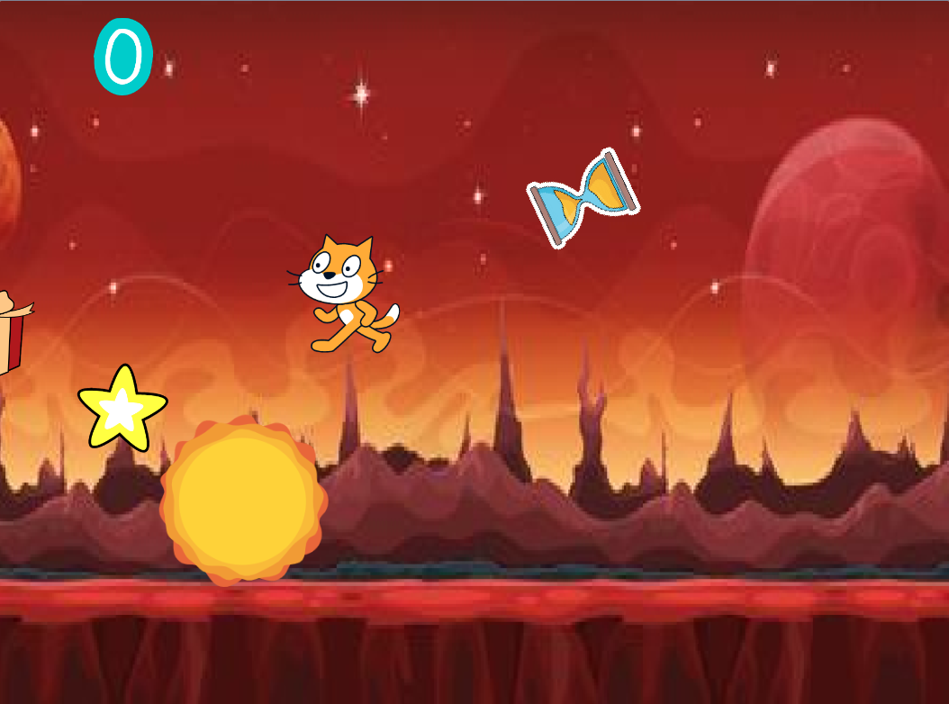 Cyber Cat — gra stworzona przez dzieci w Scratch